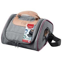 Torba Lunchowa Adult Maped Picnik Jasno Szara z Różowym