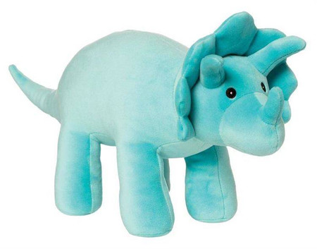 Pluszak dinozaur Triceratops Velveteen 159490-Manhattan Toy, maskotki dla dzieci