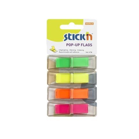 Zakładki Indek. w Podajniku 45x12mm/160/4 Kol.