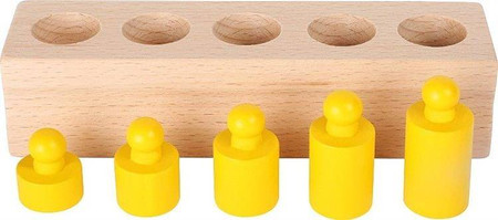 Drewniana układanka logiczna odważniki Small Foot