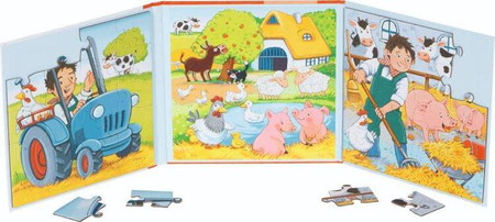 Puzzle Magnetyczne książeczka Farma