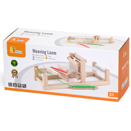 Warsztat tkacki - Profesjonalne krosno tkackie dla dzieci 38x16x14cm