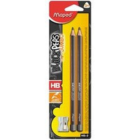 Ołówek Blackpeps Jumbo Hb 2 szt + Temperówka Blis.