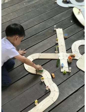 PlanToys | Drewniany autodrom PT6208