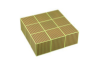 Drewniane tysiące. Sześciany 1000 , 9 szt.