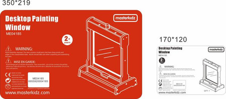 Okienko Do Malowania Na Biurko 2 w 1 Statyw Na Tablice Masterkidz