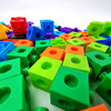 WOOPIE Elastyczna Kostka Sensoryczna Sorter dla Dzieci Kolorowe Kształty 11 el.