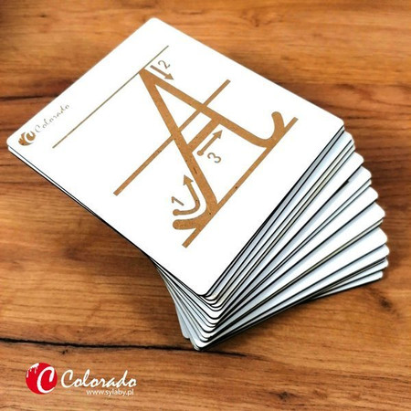 Drewniany alfabet do nauki pisania (duże litery)