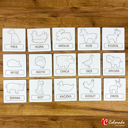 Układanka Tematyczna– Zwierzęta Na Wsi