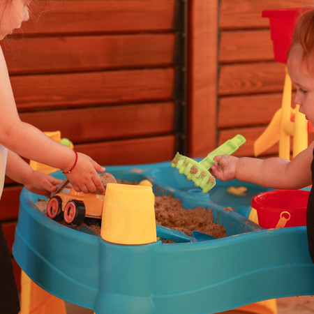 WOOPIE Stolik Wodny 2w1 Piaskownica Młyn 14 akc.