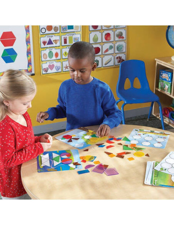 Learning Resources | Kolorowa geometria zestaw układanki i plansze