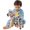 Zabawka edukacyjna Kolorowa zebra w paski, 316310-Manhattan Toy, kostka motoryczna