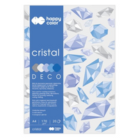 Blok Happy Color Deco Cristal A4 5 kolorów 20 arkuszy 170 g/m²