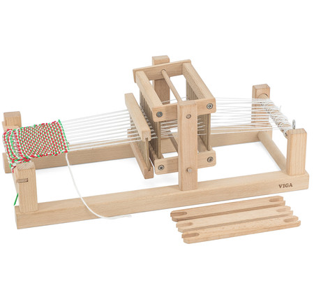 Warsztat tkacki - Profesjonalne krosno tkackie dla dzieci 38x16x14cm