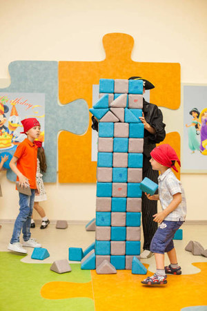 Materiałowe klocki magnetyczne XXL JollyHeap 150 szt. JOY