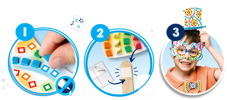 Maped Creativ Zestaw z mozaiką do przygotowania dodatków karnawałowych