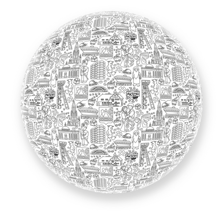 Piłka Balonowa do kolorowania XXL 85 cm KATOWICE