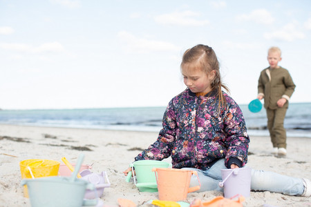 Silikonowe Sitko do piasku Scrunch - Błękitny