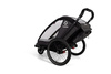 Hamax - Przyczepka rowerowa COCOON ONE z zestawem do biegania - Grey/black