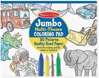 Kolorowanka Jumbo Kosmos, Zwierzęta, Pojazdy 14226 Melissa & Doug