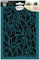 Szablon samoprzylepny 3D Liście