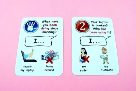 Fun Card English PRESENT PERFECT CONTINUOUS