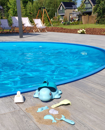 WOOPIE GREEN  Zestaw do Piasku Żółwik Zielony 8 el. BIODEGRADOWALNY ORGANICZNY MATERIAŁ