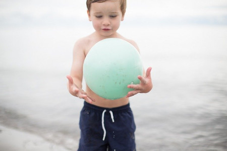 Piłka Scrunch - Pudrowy róż