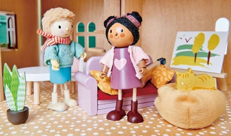 Drewniane meble do domku dla lalek - pokój młodzieżowy, Tender Leaf Toys