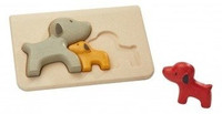 Pieski - Puzzle drewniane Plan Toys