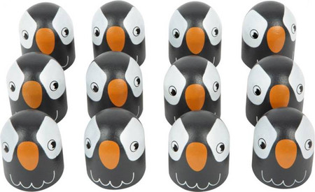 Drewniane Memory Pingwinki