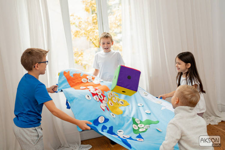 Zestaw Chusta Edukacyjna Mapa Świata Zwierzęta