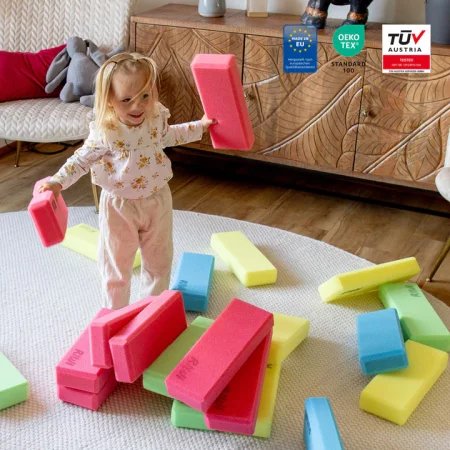 Piankowe klocki konstrukcyjne Compact Riwi