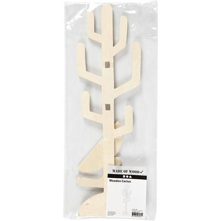 Kaktus stojący H: 38 cm sklejka