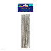 Druciki kreatywne 0,4x30cm srebrne 25 sztuk