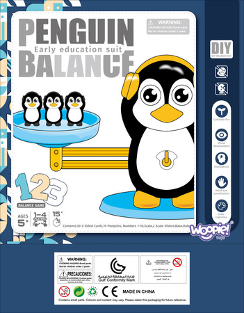 WOOPIE Waga Równoważna Szalkowa Nauka Liczenia Pingwin