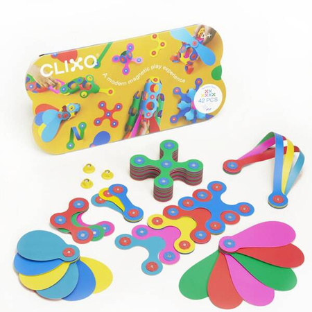 Układanka magnetyczna Rainbow Clixo, 42 elementy