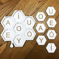 Samogłoski - Plaster Miodu - nauka czytania metodą krakowską