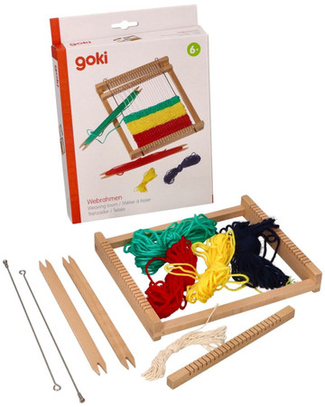 Krosno drewniane Goki - mały warsztat tkacki 22x19cm