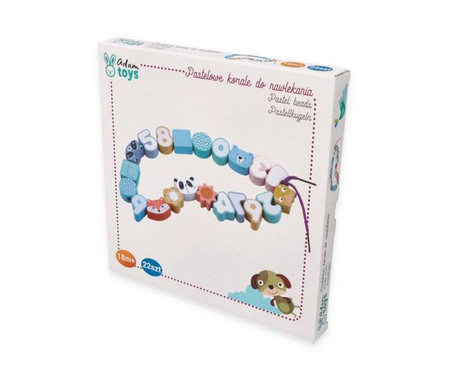 Korale do nawlekania pastelowe zwierzaki