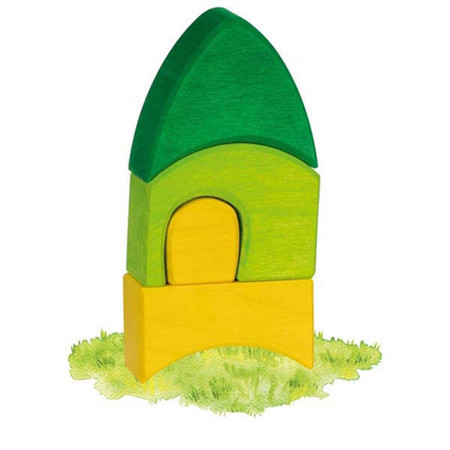 Zestaw konstrukcyjny Morgana z klocków drewnianych Goki