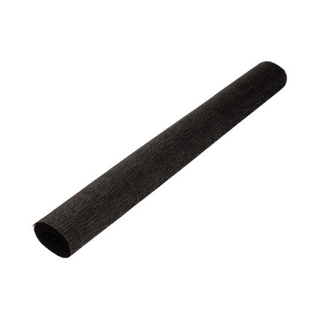 Krepina włoska 50x250cm 180g czarna