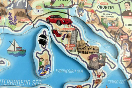 Magnetyczna mapa Europy 77x47cm