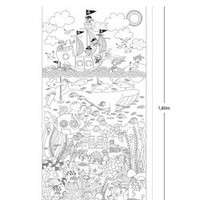 Gigantyczny plakat do kolorowania Apli Kids - Morska przygoda