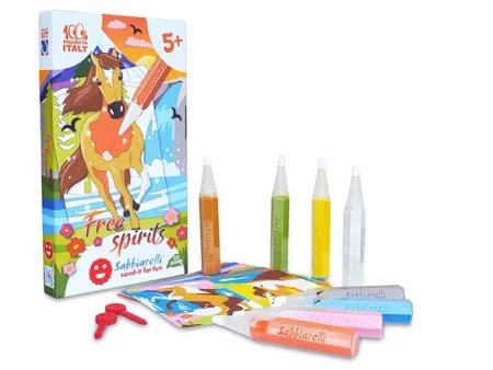 Zestaw do kolorowania piaskiem Free Spirit 5l+ SABBIARELLI