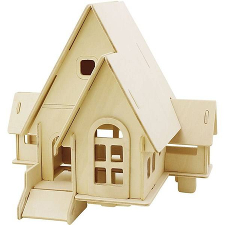 Puzzle 3D drewniane dom wariant 1
