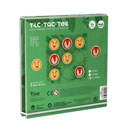 Gra dla dzieci Kółko i Krzyżyk: Lew i Tygrys | Londji®