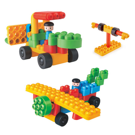 Klocki konstrukcyjne, Pojazdy opiekunów zwierząt w ZOO, 40 el., 18m+, PolyM