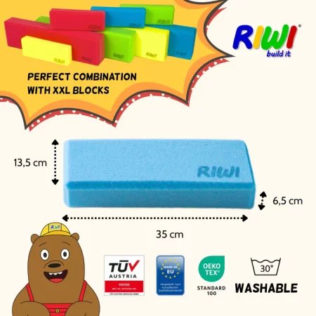 Piankowe klocki konstrukcyjne Compact Riwi