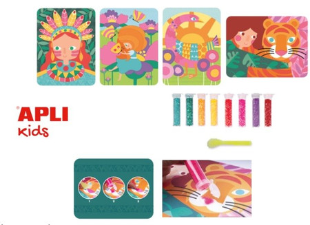 Zestaw artystyczny z brokatem Apli Kids